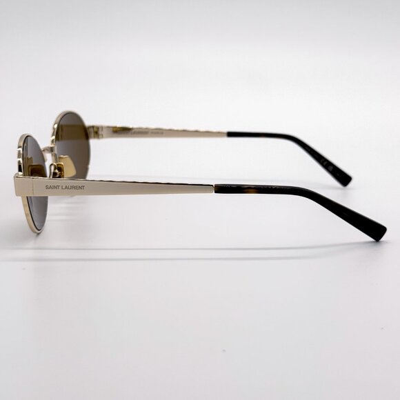 NEW SAINT LAURENT SL692 004 SUNGLASSES WOMEN OVAL GOLD SL 692 004 SUNGLASSES main image 4